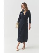 Blaues Strickkleid Linda