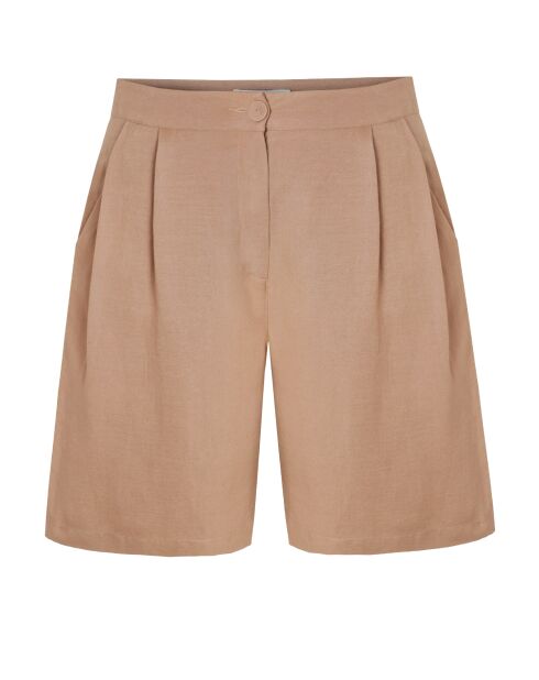 Shorts in tessuto beige Liano