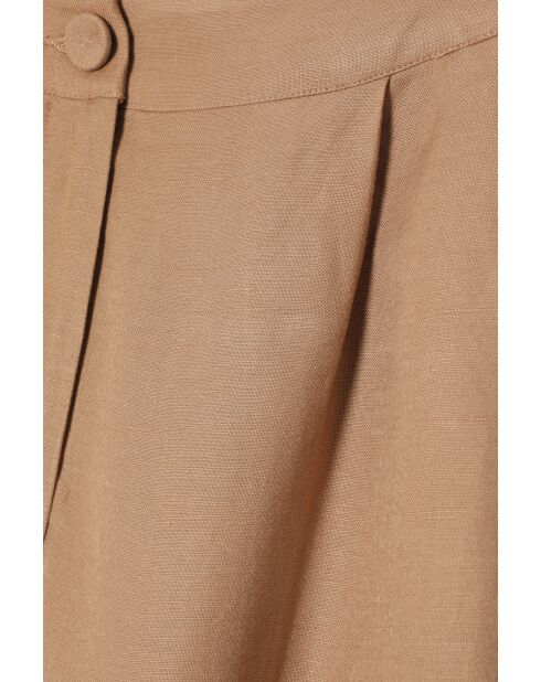 Shorts in tessuto beige Liano