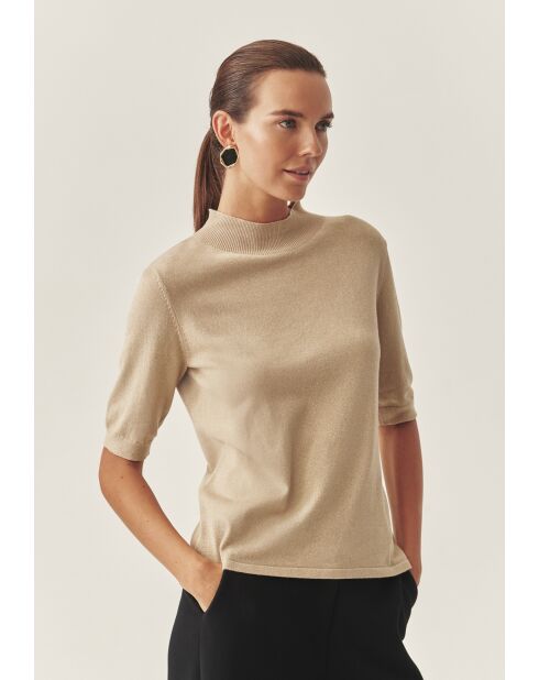 Lulu 1 nieuwe champagne lurex trui