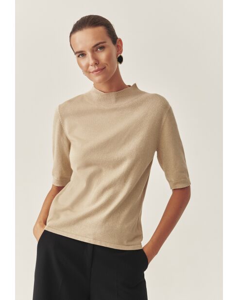 Lulu 1 nieuwe champagne lurex trui