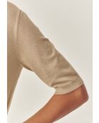 Lulu 1 nieuwe champagne lurex trui