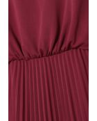 Weinfarbenes Strickkleid Gaja