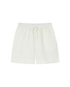 Korte broek van stof Sevilla in gebroken wit