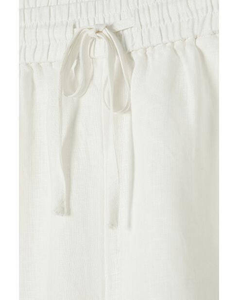 Cremefarbene Stoffshorts Sevilla