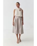 Falda Diana beige champán