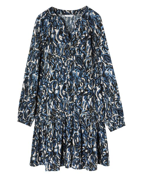 Marineblauwe jurk Tiana