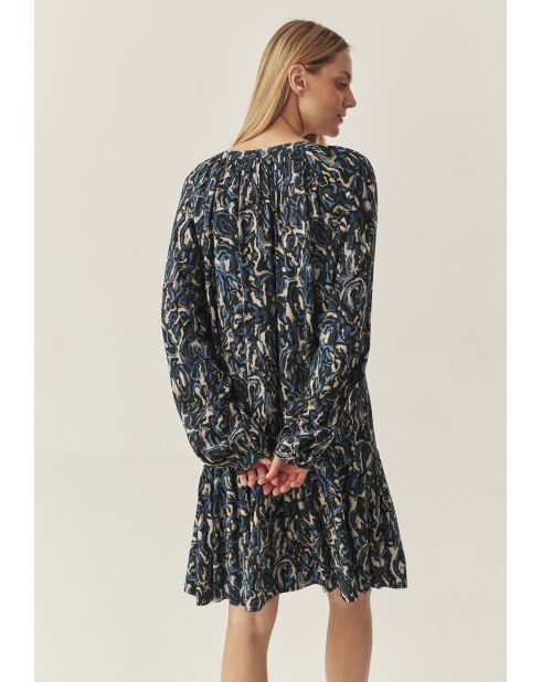 Marineblauwe jurk Tiana