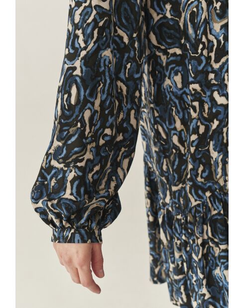 Marineblauwe jurk Tiana