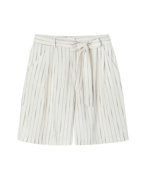 Cremefarbene Stoffshorts Lionka