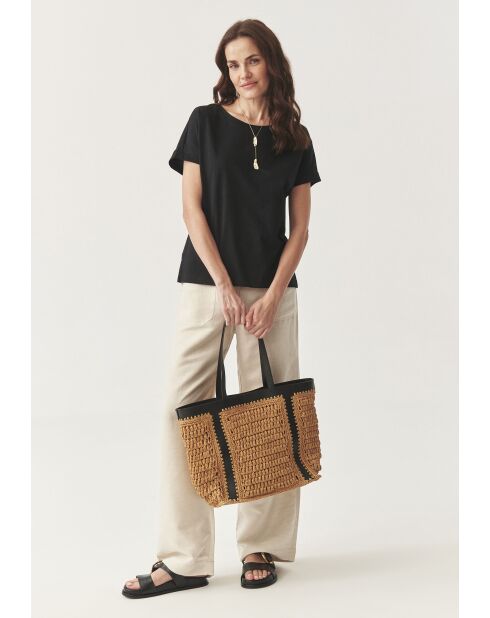 Anoko schwarzes T-Shirt