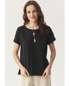 Anoko schwarzes T-Shirt