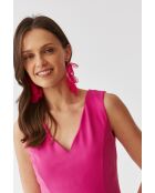 Haga fuchsia gebreide jurk