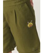 Shorts Riko in tessuto kaki