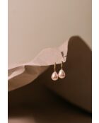 Orecchini a cerchio rosa Emma