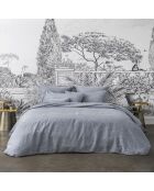 Copripiumino Jouvence marine in canapa tinta unita