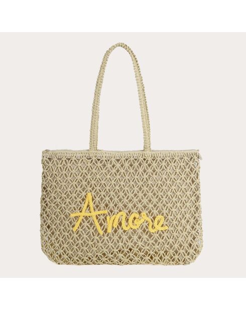 Bolso Naïma amarillo - 48x34x5 cm