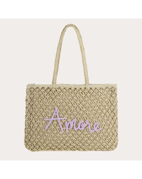 Bolso Naïma lila - 48x34x5 cm