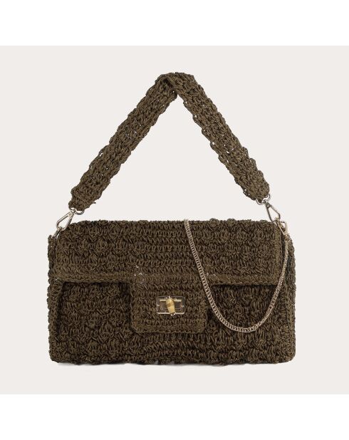 Bolso Salma caqui - 30x20x7 cm