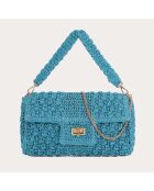 Bolso Salma turquesa - 30x20x7 cm