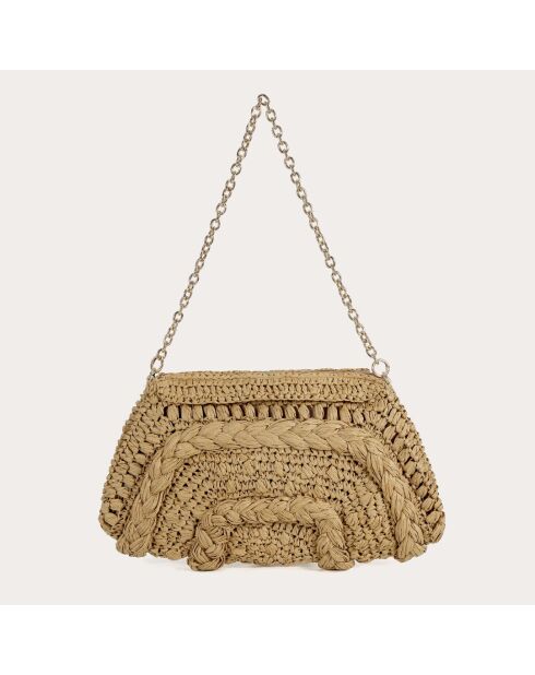 Bolso Joana taupe - 38x24x5 cm