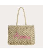 Bolso Naïma rosa - 48x34x5 cm