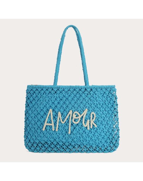 Bolso Maeva turquesa - 48x34x5 cm