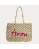 Bolso Naïma fucsia - 48x34x5 cm