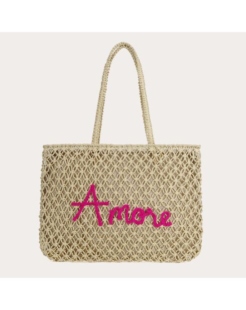 Bolso Naïma fucsia - 48x34x5 cm