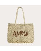 Bolso Maeva beige - 48x34x5 cm