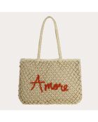 Bolso Naïma coral - 48x34x5 cm