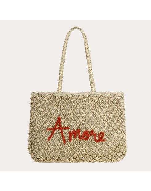 Bolso Naïma coral - 48x34x5 cm