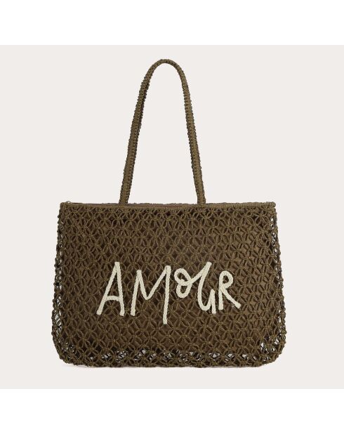 Bolso Maeva caqui - 48x34x5 cm