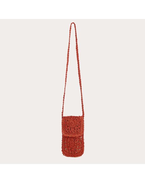 Alizee Handyhalter, 11 x 12 x 1 cm, Korallenrot