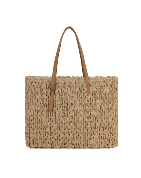 Bolso Yasmine taupe - 46x31x14 cm