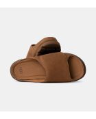 Sandales plates Solano marron