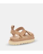 Beige sandalen van suèdeleer Goldenstar