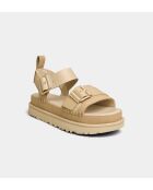 Goldenstar Villa beige nubuck sandalen