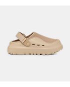 Peakmod beige Holzschuhe