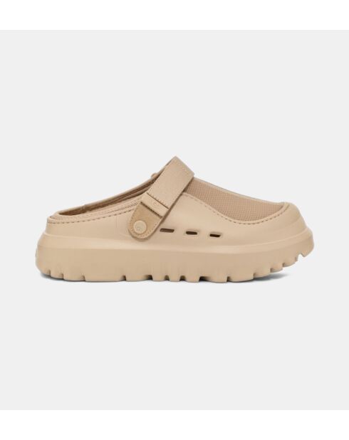 Peakmod beige Holzschuhe