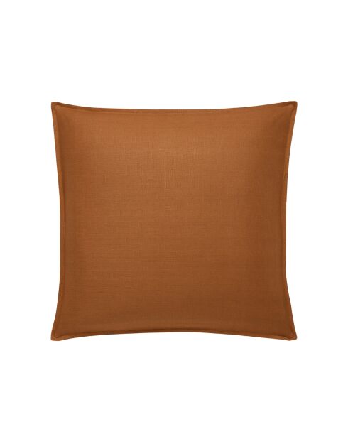 Federa per cuscino quadrata semplice in lino lavato