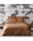 Copripiumino liscio in lino lavato