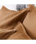 Lenzuolo elasticizzato in lino lavato