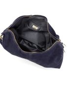 Damiana marineblauwe leren tas - 38x9x36 cm