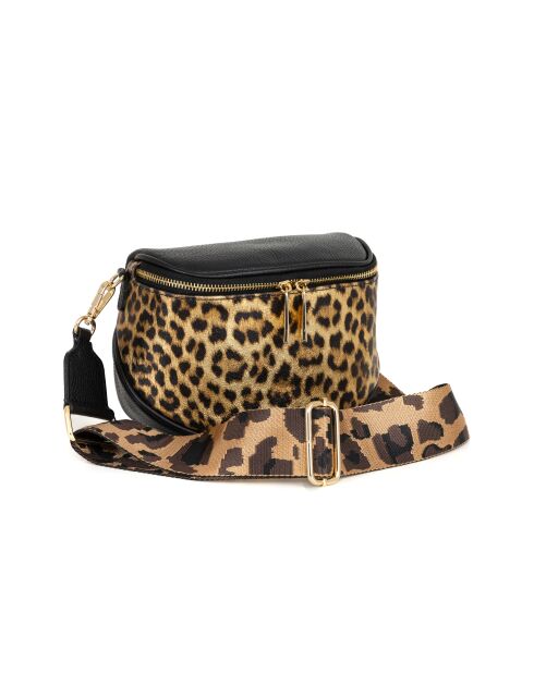 Gabriella gouden leren tas - 20x10x15 cm