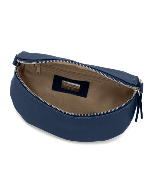 Berenice Tasche aus marineblauem Leder - 25x1x14 cm
