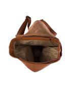 Sac en cuir Montichiari cognac - 31x15x37 cm