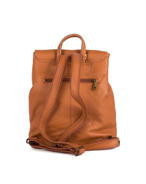 Montichiari cognac leren tas - 31x15x37 cm