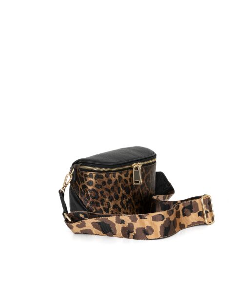 Sac en cuir Gabriella bronze - 20x10x15 cm