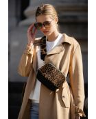 Sac en cuir Gabriella bronze - 20x10x15 cm